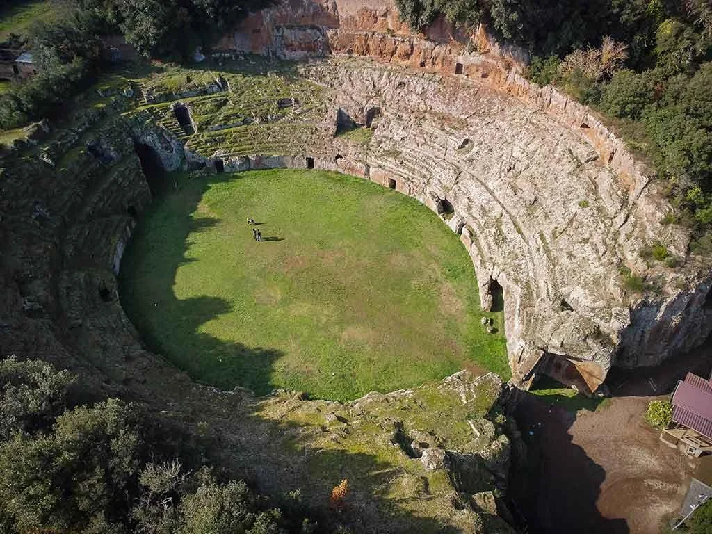 classe in visita nella Tuscia